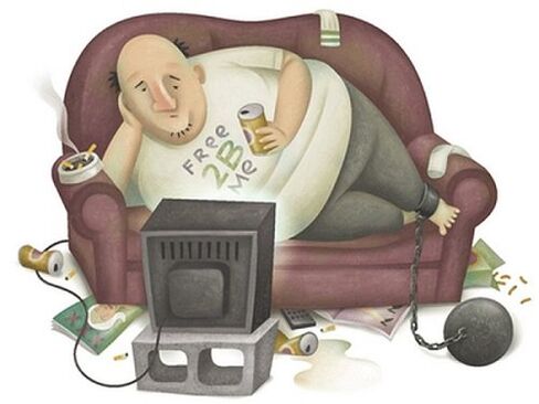 Hypodynamia mar chúis le osteochondrosis